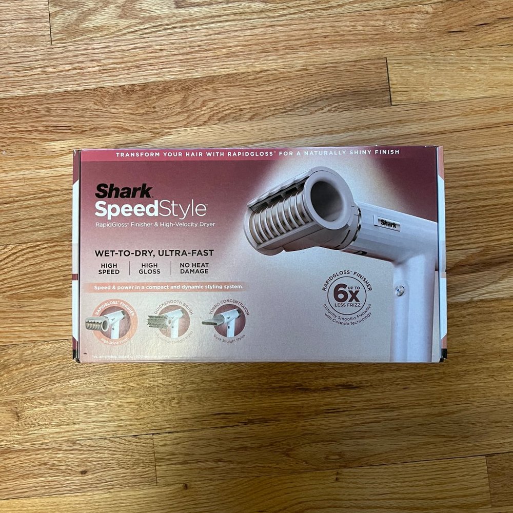Shark SpeedStyle RapidGloss Hair Dryer Brush - White/Rose